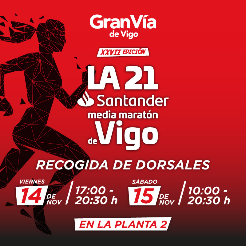 Recogida de dorsales La 21 Santander Media Maratón de Vigo