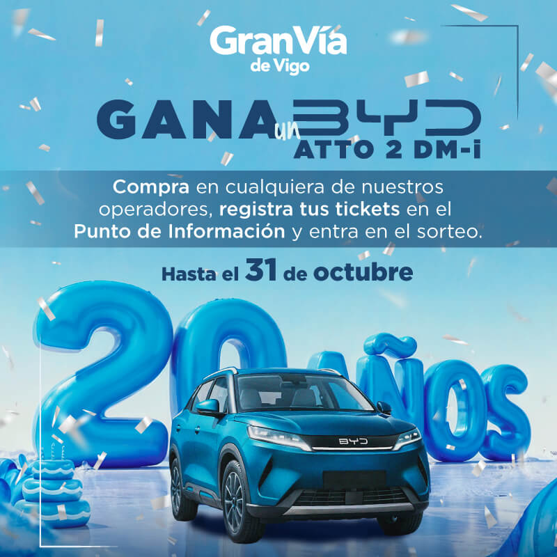 Gana un BYD ATTO 2 DM-i por nuestro 20 aniversario