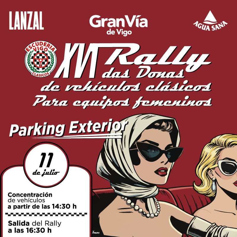 Clásicos sobre ruedas, estilo y música en directo en el XVII Rally das Donas