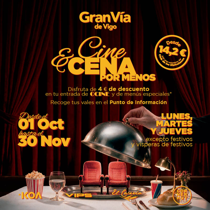 Cine&Cena: disfruta de tu planazo por menos